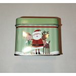 Karácsonyi fém díszdoboz, mini (mikulás és barátai)