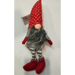   Karácsonyi dekoráció - (orrszakáll piros pöttyös sapkában)