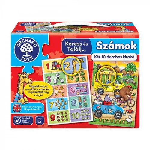 Orchard Toys, Keress És Találj!, Számok Puzzle