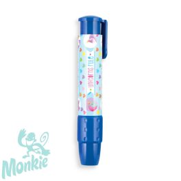   Unikornisos, toll formájú radír, mely kattintással adagolható - Kék - Click it erasers - unique unic