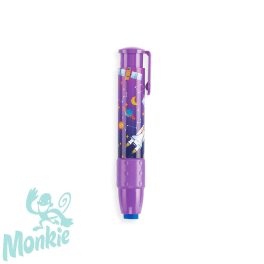   Űrhajós, toll formájú radír, mely kattintással adagolható - Lila - Click it erasers - astronaut