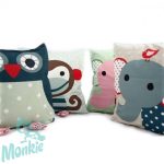 F&F Simon az elefánt párnahuzat/ pink