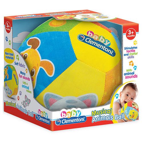 Zenélő puha állatos labda  - Clementoni - Bébijáték