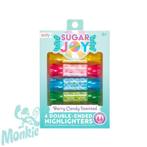 Cukorfalat - Édes illatú, két végű szövegkiemelő - 4 db-os - Sugar joy scented double-ended highligh