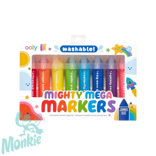 Nagyméretű filctollak a legkisebbeknek - 8 db-os - Mighty mega markers