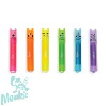 Szörnyikék - Gyümölcsös illatú, szörnyecskés mini szövegkiemelő - 6 db-os - Mini monster scented hig