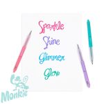 Csillagszóró - Gombnyomós csillámos gél toll készlet, puha fogóval - 4 db-os -  Oh my glitter gel pe