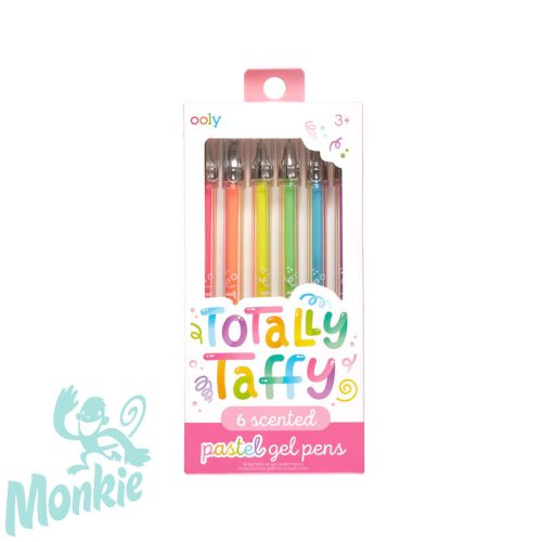 Gyümölcskert - Illatosított, pasztell színű gél tollak - 6 db-os - Totally Taffy scented colored gel