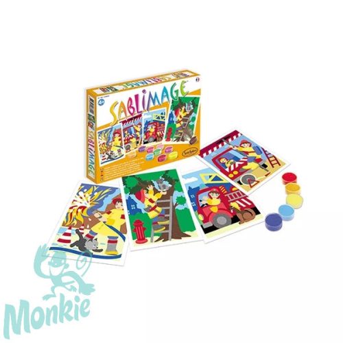 Homokszórós képek, tűzoltók - Sentosphere SA8802