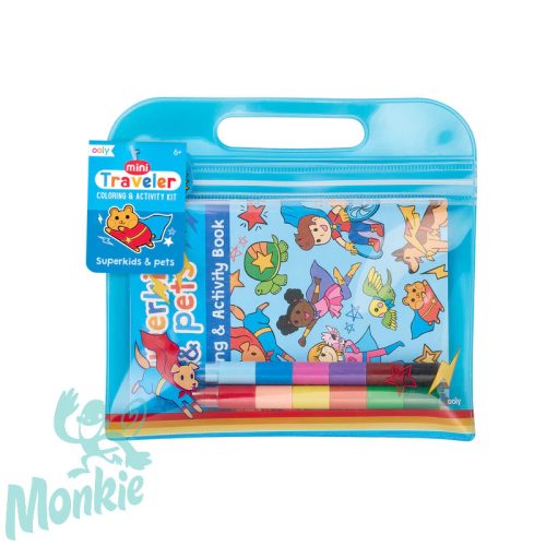 Mini színező és foglalkoztató készlet - Szuperkölykök - Mini traveler coloring & activity kit - Supe