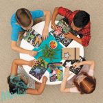 Karckép készítő, matricákkal - Szörnyecskék, 8 db-os - Scratch & Scribble Monster pals