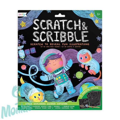 Karckép készítő - Kalandozás az űrben, 10 db-os - Scratch & Scribble - Space explorers