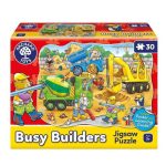 Munkagépek puzzle, 30 db-os (Busy Builders), ORCHARD TOYS 