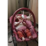 Hattyús baba pihenőszék rózsaszín- Tryco babáknak