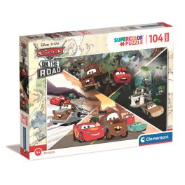 Clementoni Puzzle  Maxi 104 db-os - Verdák az utakon