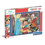 Clementoni Puzzle  104 db-os Disney klasszikusok - Pinocchio