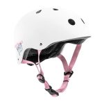 Cariboo bukósisak S méret, beépített lámpával- White/Pink