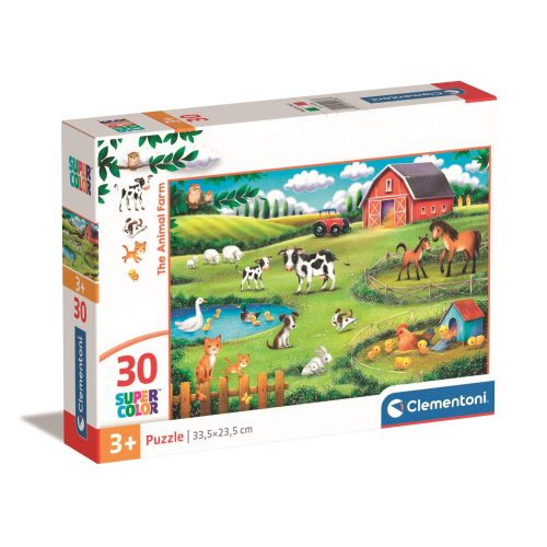 Clementoni - Puzzle 30 db -  Az állatfarm