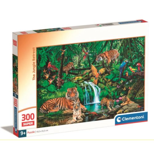 Clementoni- Puzzle - 300 db - Relytekhely a dzsungelben