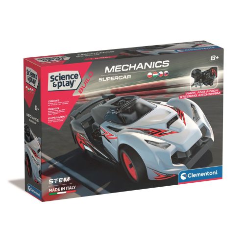 Clementoni - Tudomány és Játék - Mechanikai Laboratórium - Versenyautó