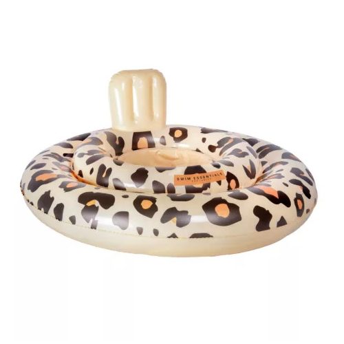 SWIM ESSENTIALS - Baba úszógumi 0-1 év Beige Leopard