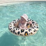 SWIM ESSENTIALS - Baba úszógumi 0-1 év Beige Leopard