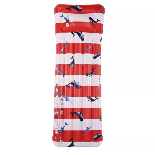 SWIM ESSENTIALS - Fefújható matrac 177x67 cmLuxe - Red-White Whale