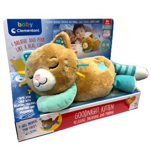 Baby Clementoni - Elalvást segítő doromboló plüss cica