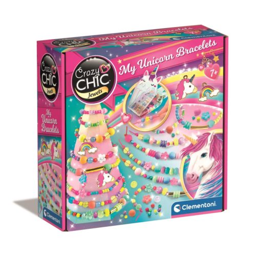 Crazy Chic - Unikornisos karkötők kreatív készlet - Clementoni