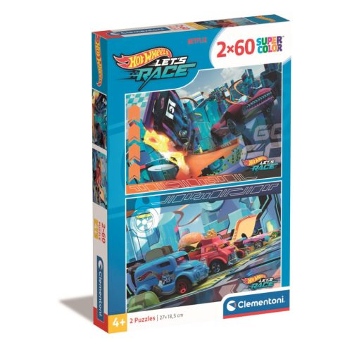 Clementoni - 2x60 db-os puzzle - Hot Wheels