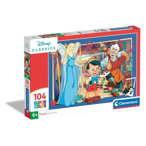 Clementoni Super color puzzle  - Pinocchio 104 db-os 
