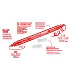 Carioca - Birello kétvégű filctoll 12 db-os