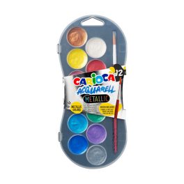 Carioca - Vízfesték - metál 12 db-os 