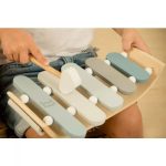 Label Label fa játék xilofon – kék