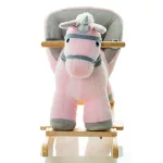 Apollo hintázó unikornis üléssel (hintaló)  - rózsaszín