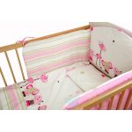 Bubaba 6 részes ágynemű szett - Rózsaszín Állatos (csíkos)