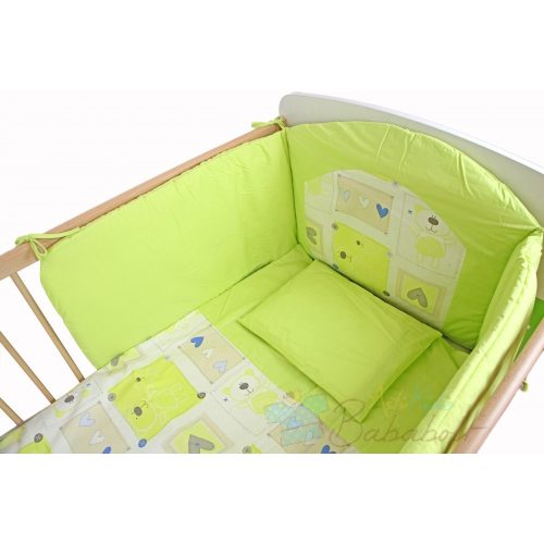 Bubaba 6 részes ágynemű szett - Exclusive - Zöld Macis