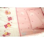 Bubaba 6 részes ágyneműszett - Rózsaszín Kukacka (szivecskés)