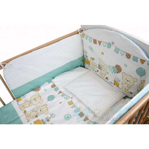 Bubaba 6 részes ágynemű szett - Kék Lufis Maci