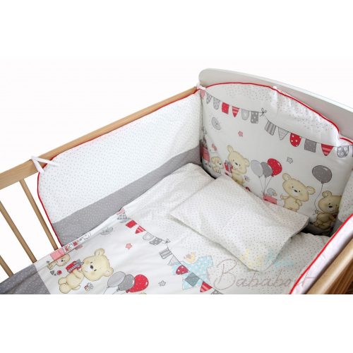 Bubaba 6 részes ágyneműszett - Szürke Lufis Maci