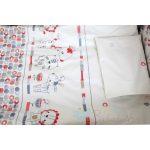 Bubaba 6 részes ágynemű szett - Piros zsiráf