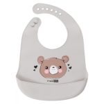 FreeON szilikon előke - Szürke medve