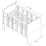 VOX Young Users átalakítható 70x140 cm-es babaágy
