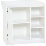 VOX Maxim 1 ajtós 3 polcos pelenkázó komód toldalékkal - Fehér