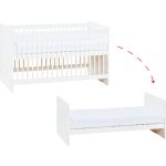 VOX Maxim átalakítható 70x140-es babaágy, kiságy - Fehér