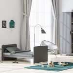 VOX Leaf 70x140-es átalakítható babaágy, kiságy- Graphite