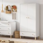 VOX Tela 2 ajtós, fiókos nagyszekrény- White