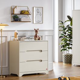 VOX Ova 3 fiókos komód - Grey/beige