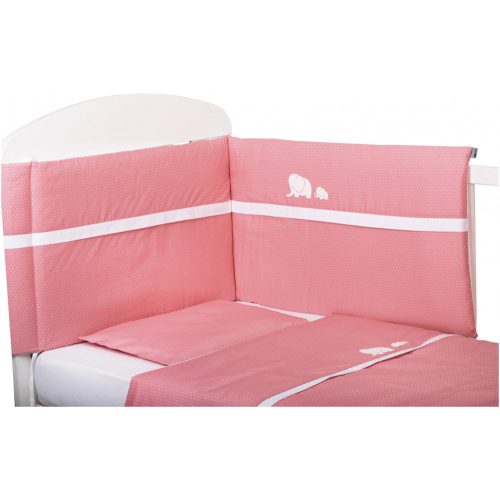 Bubaba 6 részes ágynemű szett -Rózsaszín elefántos