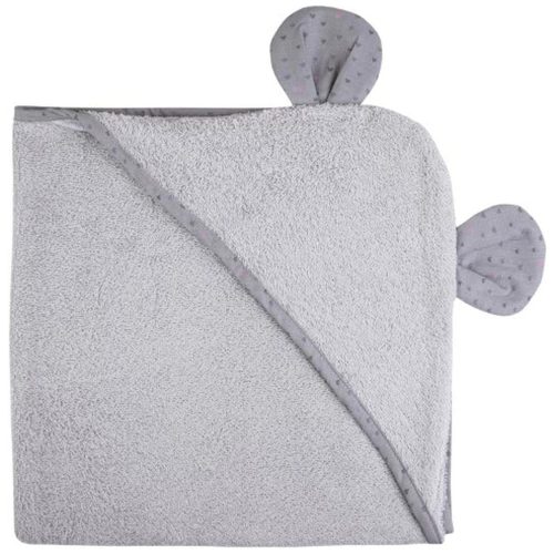 Bubaba kapucnis törölközö fülekkel 110x75 cm - Elefánt fehér